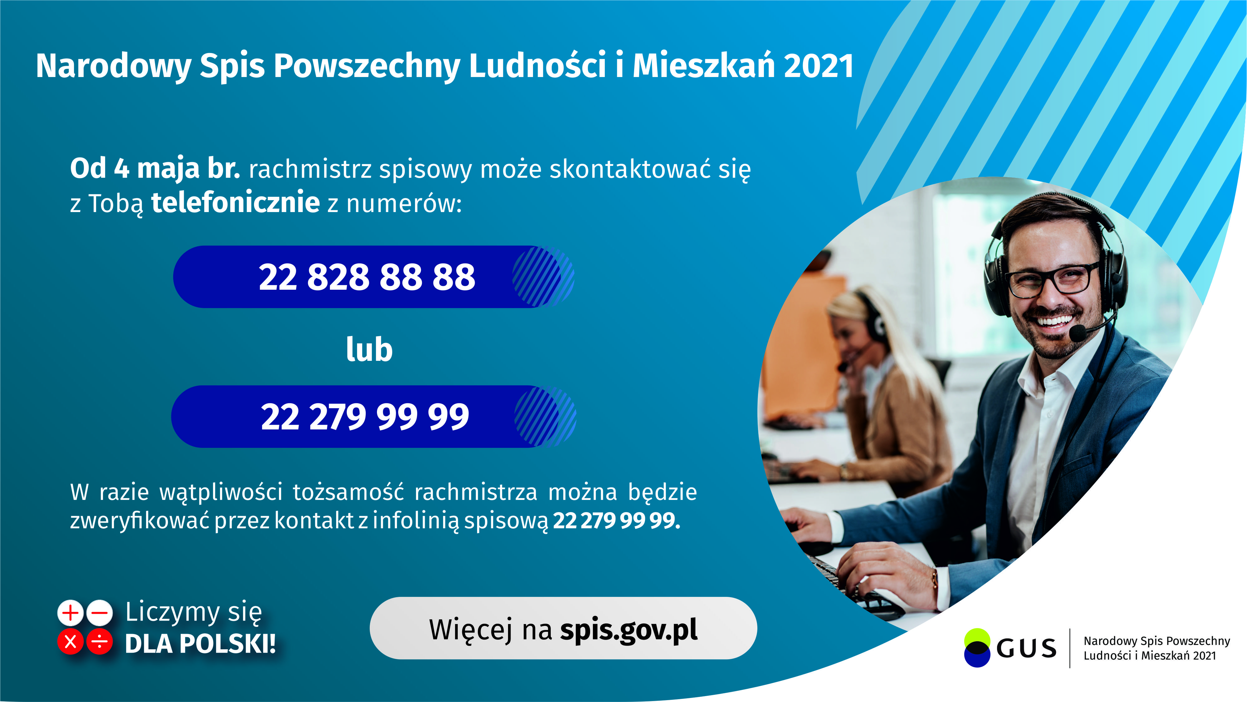 Od 4 maja rachmistrzowie będą się kontaktowac telefonicznie